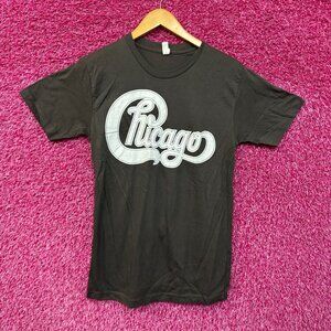 Chicago Spell-Out Logo 2023 US Tour Dates Soft Rock Tee small